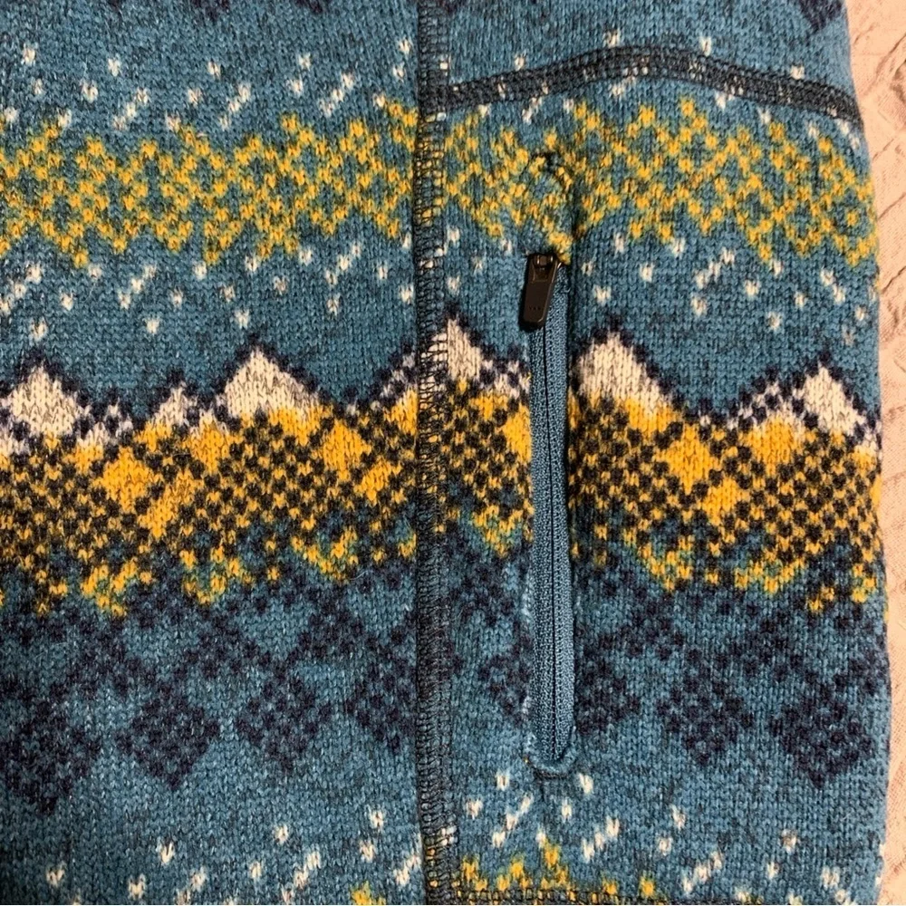 The North Face Men's 1/2 Zip Fair Isle Pullover Jacket SZ M Aztec Print